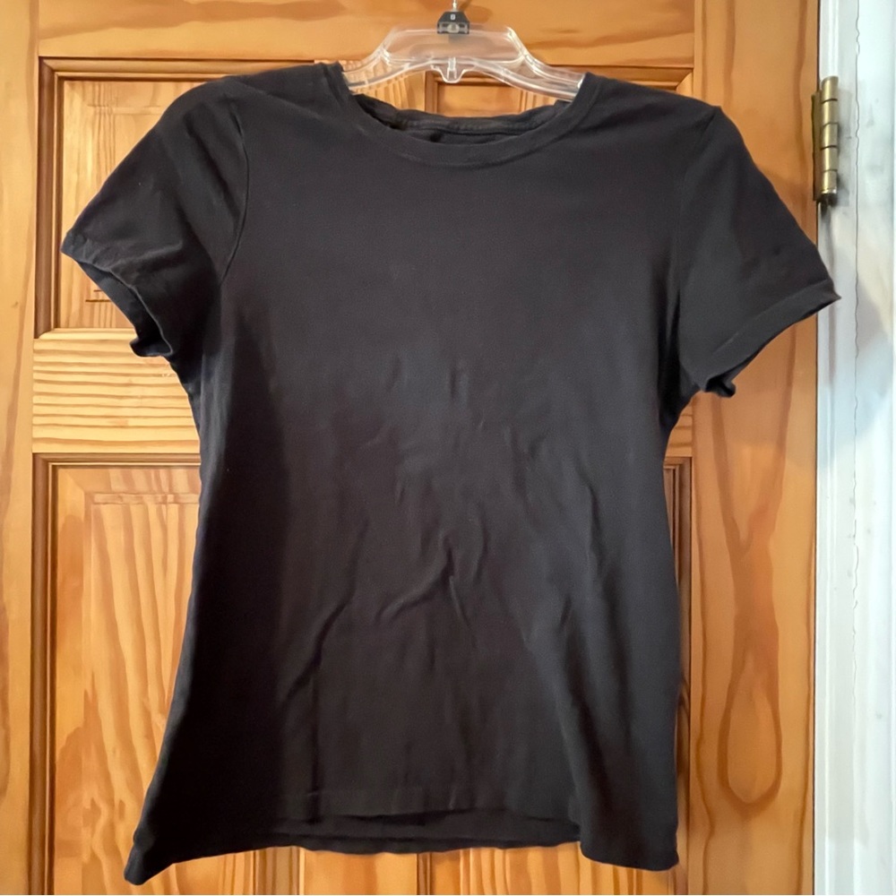 EUC Faded Glory Classic Black T-Shirt, Size Large